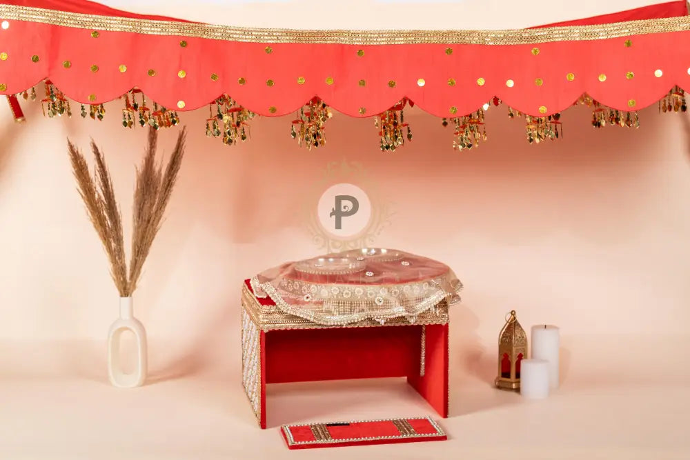 Zehra Red Haldi/Mehendi Set - Double Saver Mehandi Set