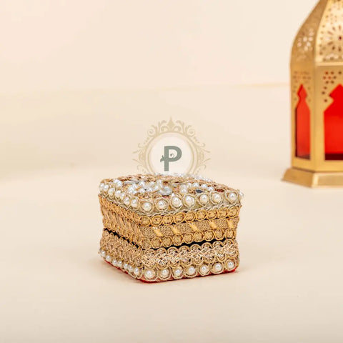 その他 PAIR RINGS JEWELRY BOX Square Leather LED Jewellery Ring Box, Size/Dimension: 3*3 at