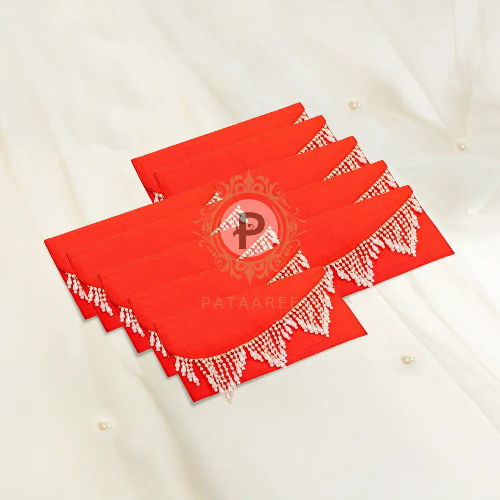 Zehra Red Shagun Envelope – Set of 10 Envelope