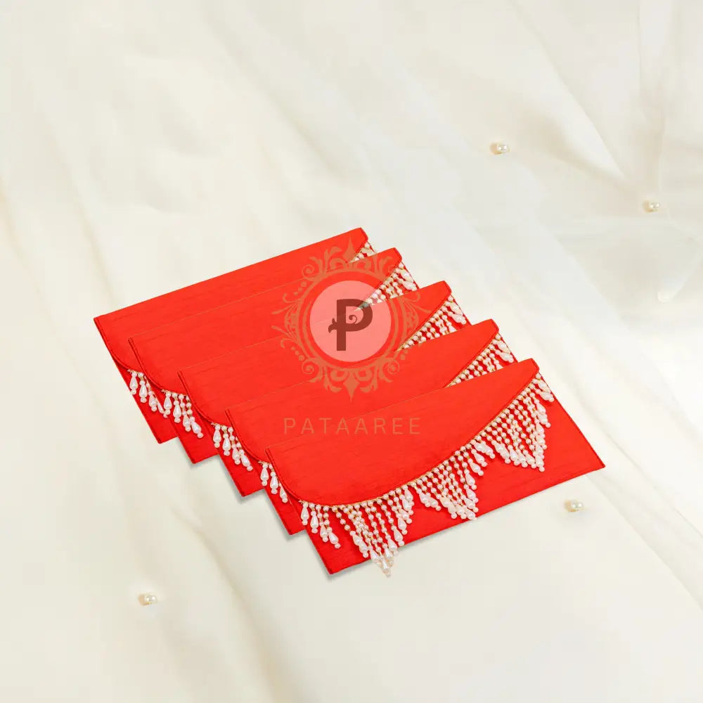 Zehra Red Shagun Envelope – Set of 5 Envelope