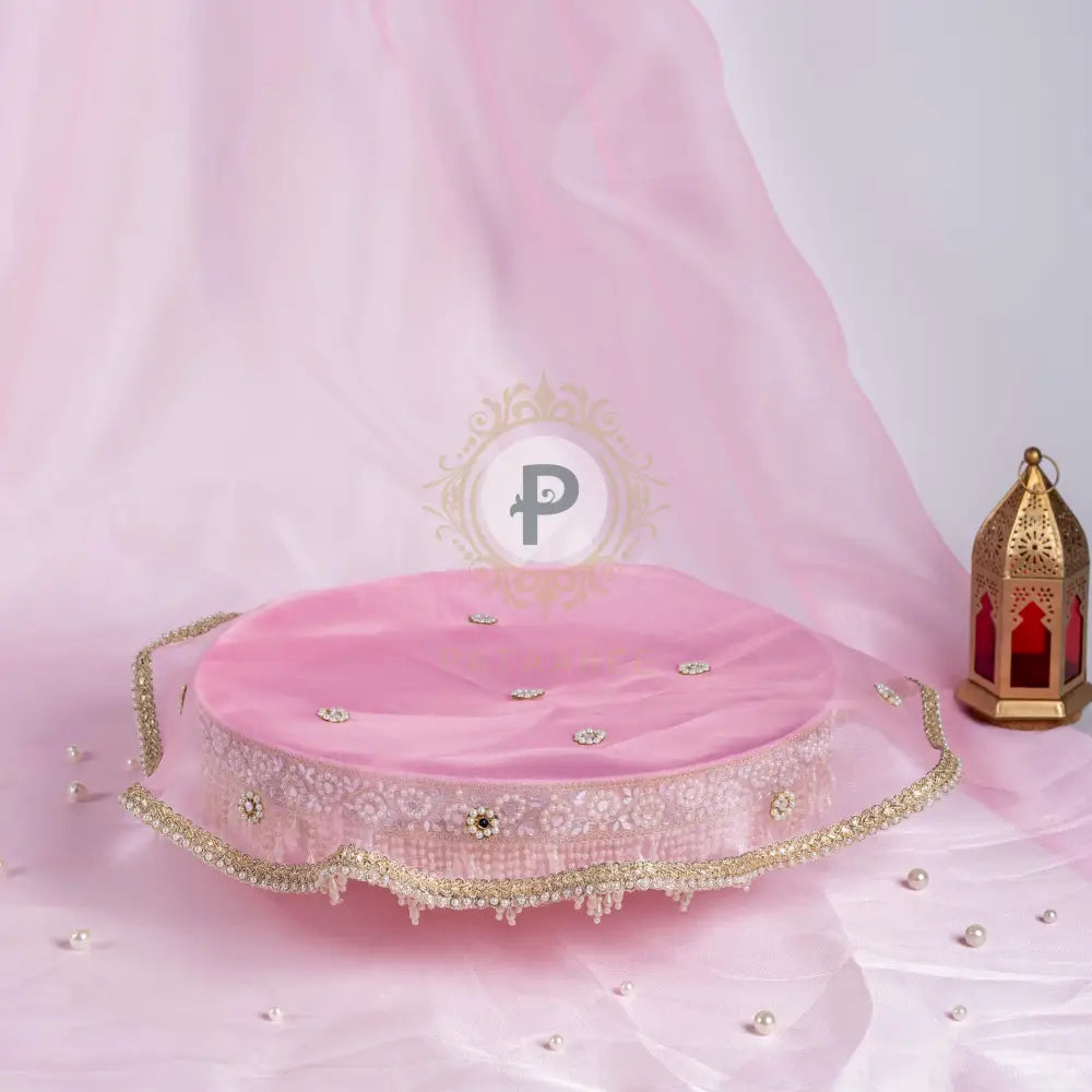 Zehra Thaal With Cover Pastel Pink